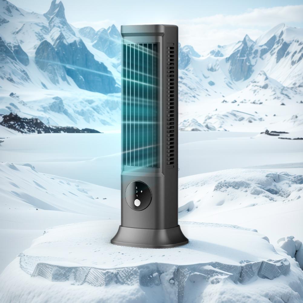 Schreibtisch-Turmventilator USB-wiederaufladbar 3 Geschwindigkeiten Sommer-Belüftungsventilator Desktop-Kühlventilator Tragbarer Turmventilator für Zuhause Büro Wohnheim