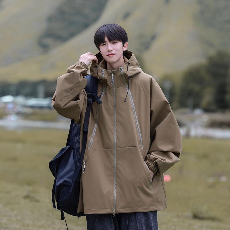 Chaqueta para hombre y mujer, para primavera, estilo pareja, chaqueta softshell, para hombre, impermeable, cortavientos, deportes de ocio, desmontable