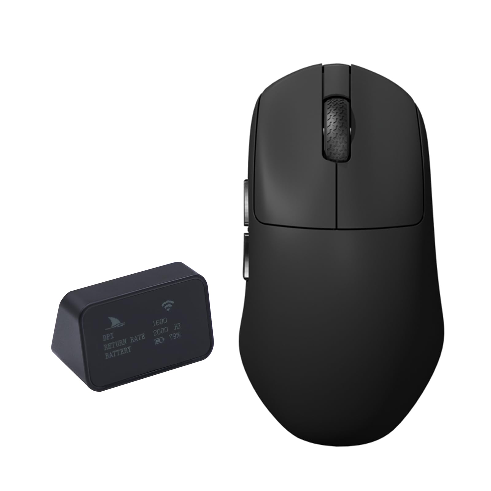 

KDSTROE x Darmoshark N7 MAX Gaming Dual 8K Ergonomic 8K Polling Rate Display with 8K Receiver 30000DPI Japanese Web Driver (Small Shop) Mouse, чорний