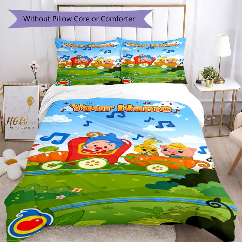Plim Plim Customize Your Name Bedding Set Perfect for Decorate room Machine Washable Custom Room Decor Perfect Gift for Valentine’s Wedding Birthday