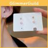 Minimalistischer Blumenschmuck Ohrstecker mit Zirkonia für Damen Tägliches Tragen