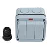 Weatherproof Design IP66 Outdoor Switch 3-Gang Switch