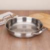 Titanium Alloy Double Ear Frying Pan Non-stick Hammer Pattern Frying Pot Flat Bottomed Uncoated Cooking Pan Kitchen