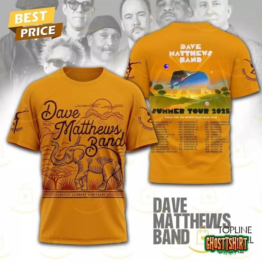 

New Dave Matthews Band Summer Tour Gift fans 2026 3D T-Shirt A426 S
