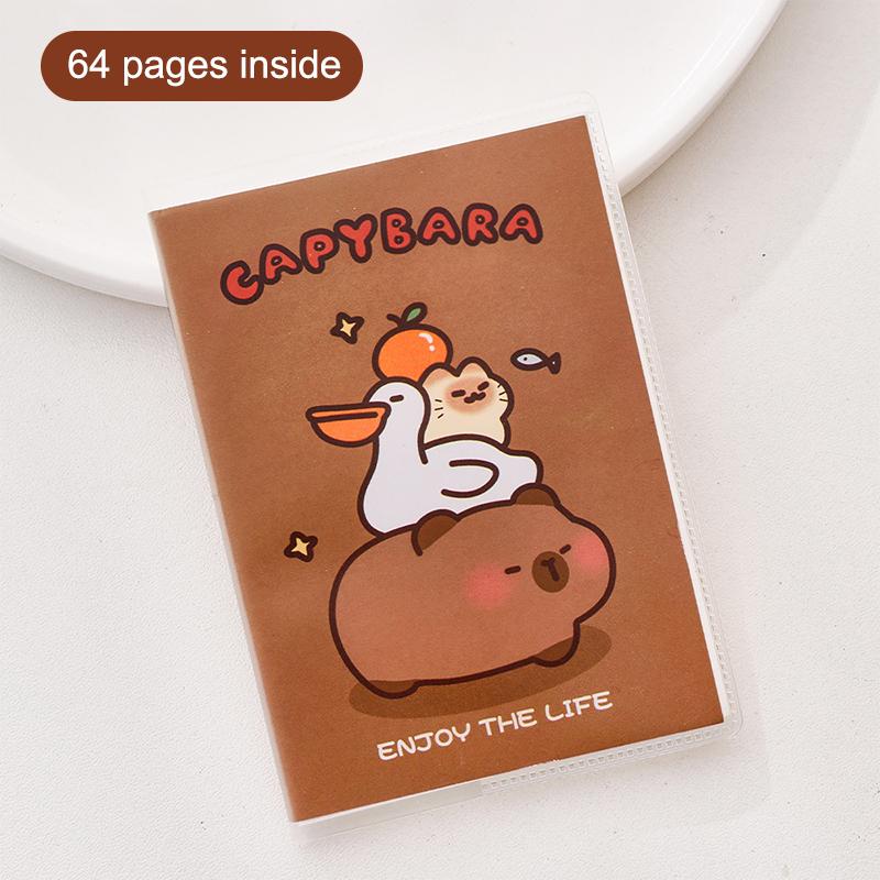 

Cartoon Capybara Notebook Portable Mini Pocket Notebook High Quality Notepad Student Stationery School Office Supplies Gifts
