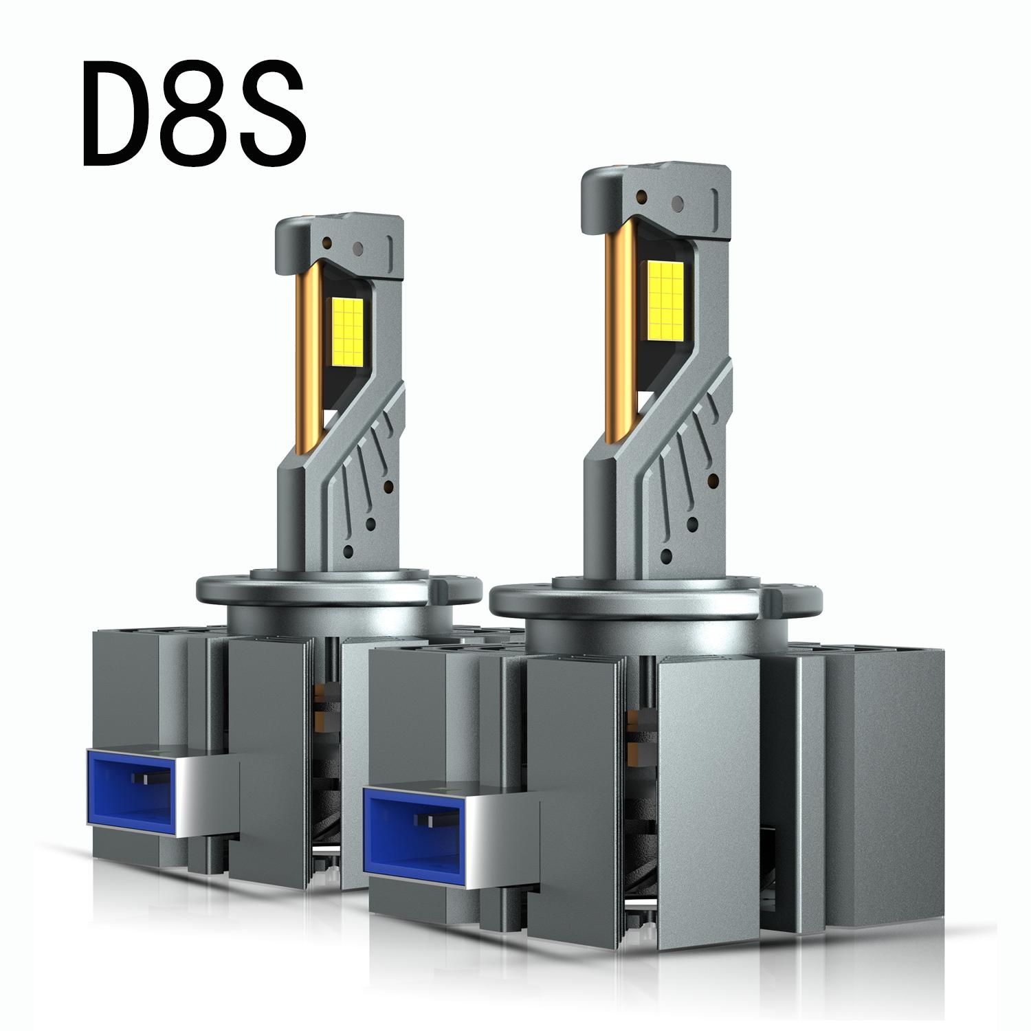 

D SERIES D3S LED фари HID D1S D2S D2R D4S D4R D5S D8S Turbo LED 30000LM 6000K біле світло для автомобіля з ксеноновою лампою 12V 24V