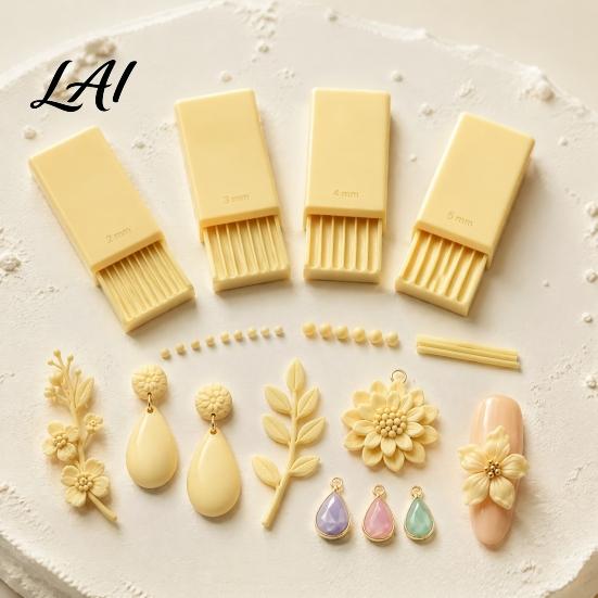 Mini Clay Mold 4Pcs/Set Gel Ball Makers Polymer Rollers 2mm 3mm 4mm 5mm Jewelry Making Supplies Sphere Shaper Nail Art Bead Rollers for 3D Flowers