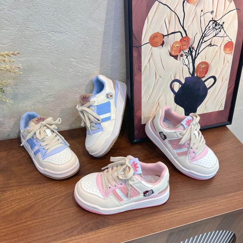 Youth Style Shoes Kids Lightweight Casual Sneakers Boys Girls Low Top Rubber Sole Breathable Synthetic Leather Shoes