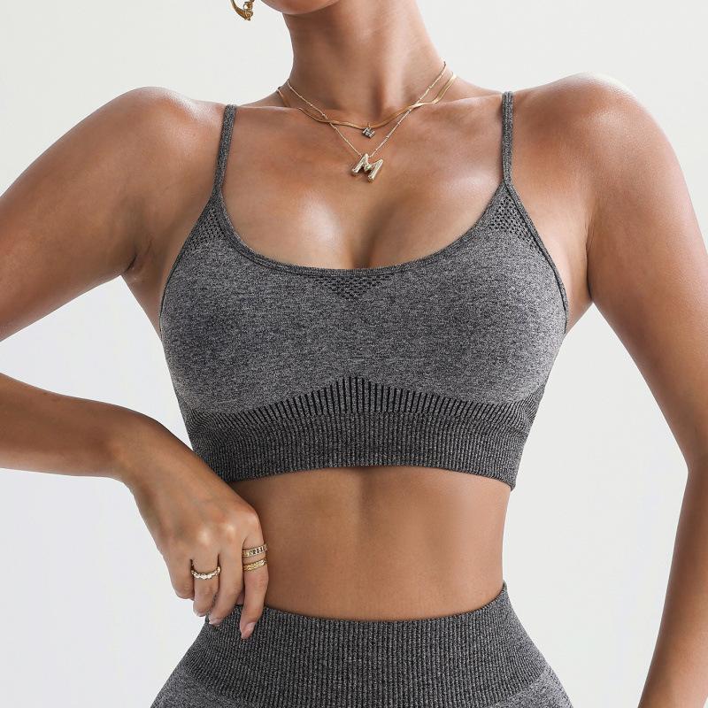 JYL Seamless Yoga Set Camisole Hip Lifting Shorts M
