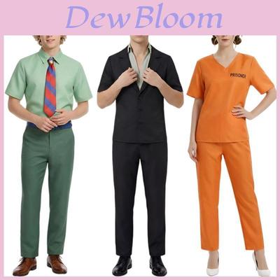 Zootopia Nick Wilde Cosplay Costumes With Orange Prison Jumpsuit For Halloween Party Fun