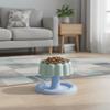 Base Antiderrapante Tigela de Aço Inoxidável para Pet Design Elevado Formato de Bolo Tigela Removível para Pet Estável Desenho Animado Tigela com Design Antiformiga