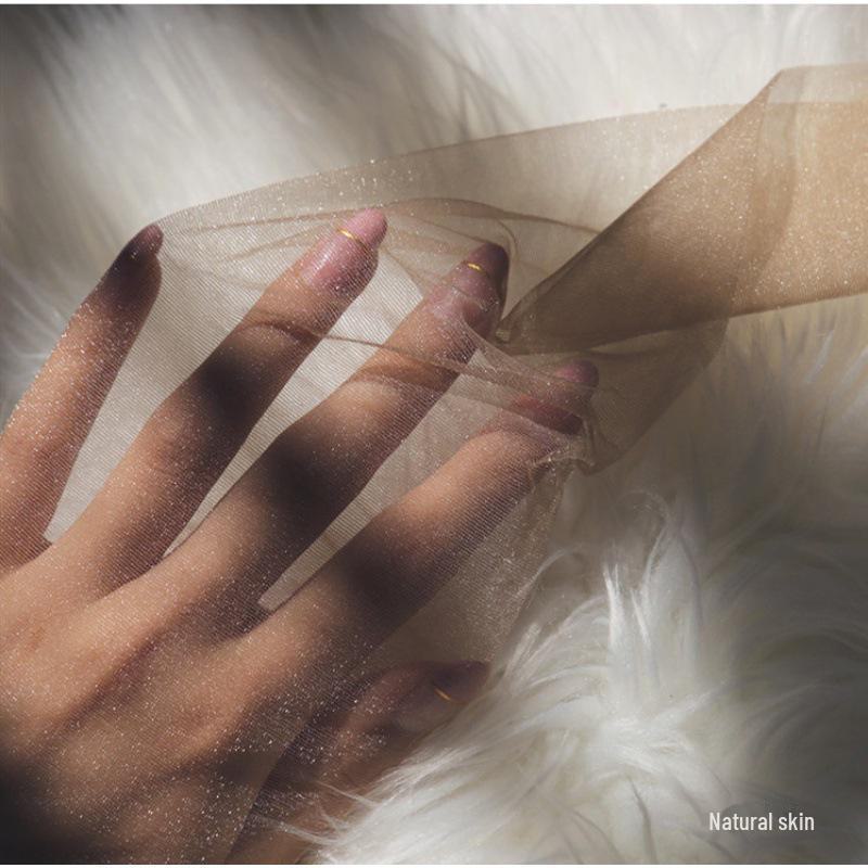 Pearlescent Ultra-Thin Glitter Anti-Snag Stockings - Invisible Shiny Summer Pantyhose