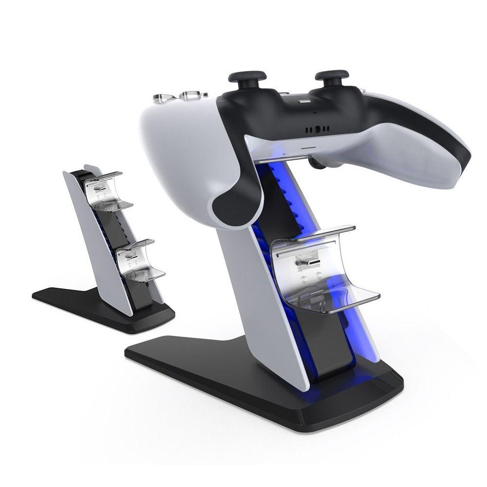 Type-C Wireless Joystick Charging Base Dual Controller Stand for Sony Playstation 5