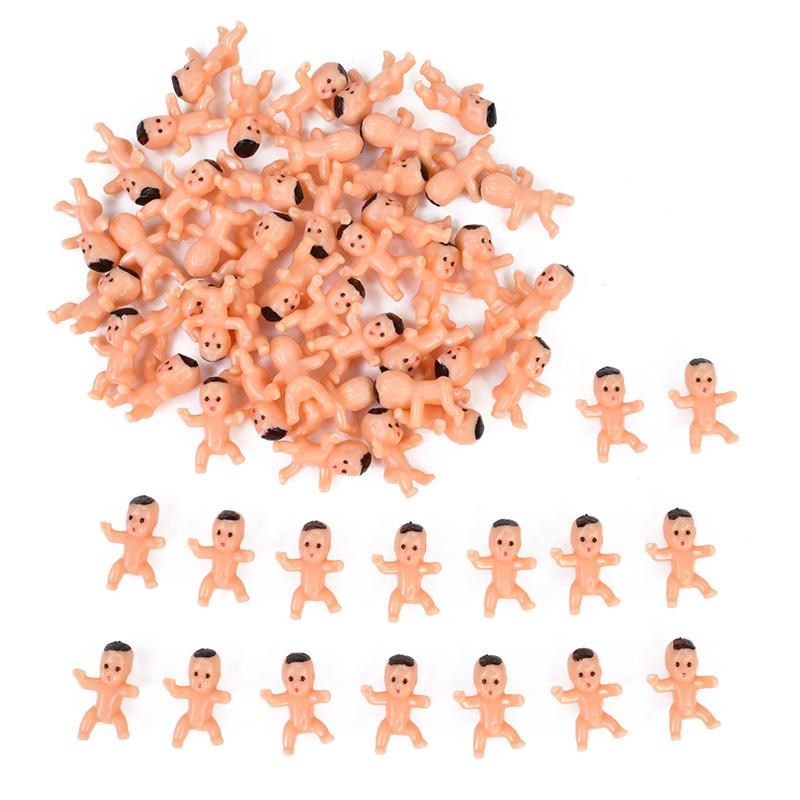 30/60 Stück Mini Plastikbabys Puppe Babyparty Gastgeschenke Gender Reveal Party Deko Zubehör Eiswürfelspiel Requisiten Spielzeug Geschenke für Gäste