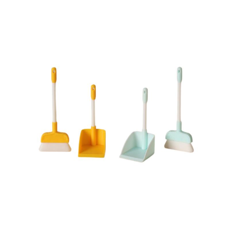 1:12 Dollhouse Mini Cleaning Set - Broom & Dustpan Model Props for BJD