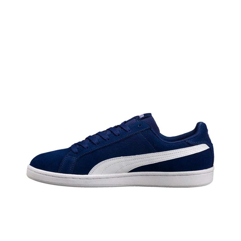 Puma Smash Serie Wildleder Low-Top Sneaker Unisex Sneaker Dunkelblau 361730-20
