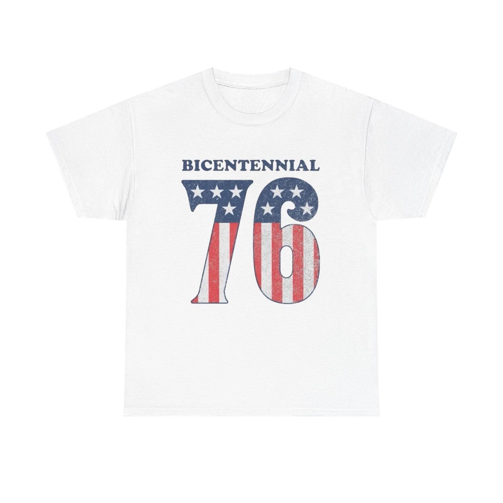 Bicentennial USA 76 Anniversary Graphic T Shirt Adult New Tee L