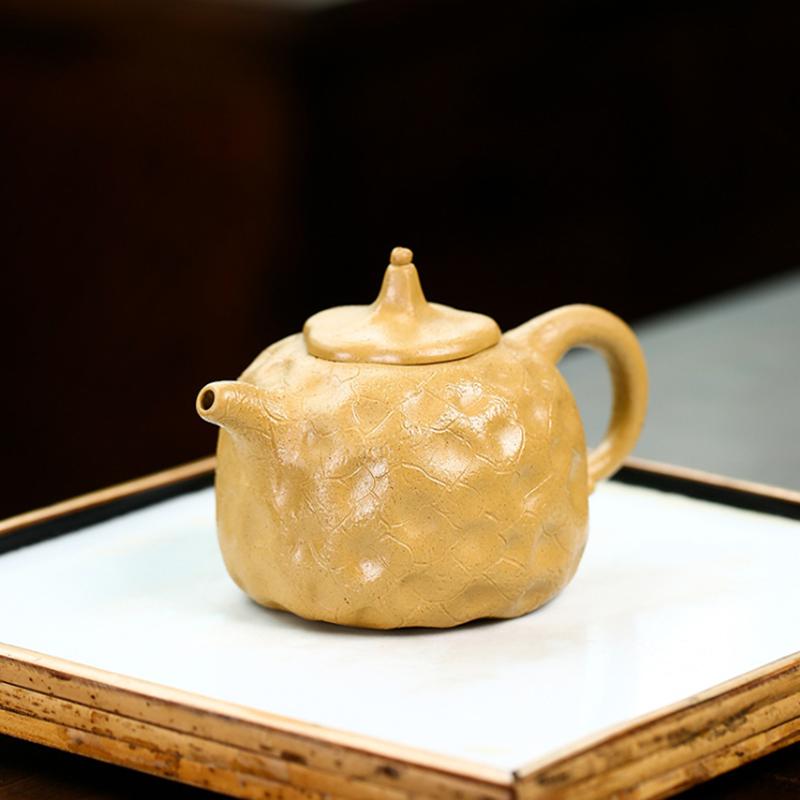 Buy 220ml Yixing Teapot Tea Pot Filter Xishi Pot Beauties Handmade Purple Clay Teaware at