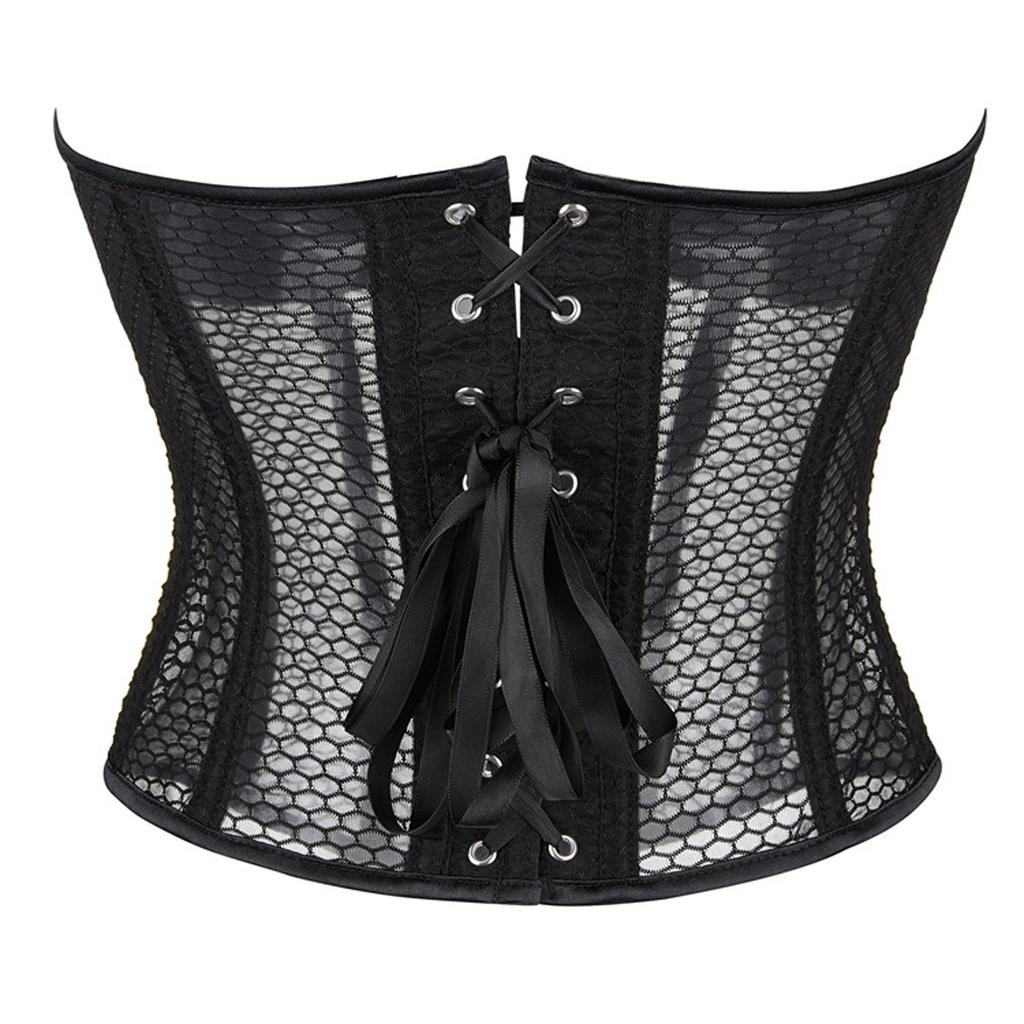 Korzetové topy pro ženy, tvarované spodní prádlo, trimovaný pas Push Up Bodysuit Bustier Top