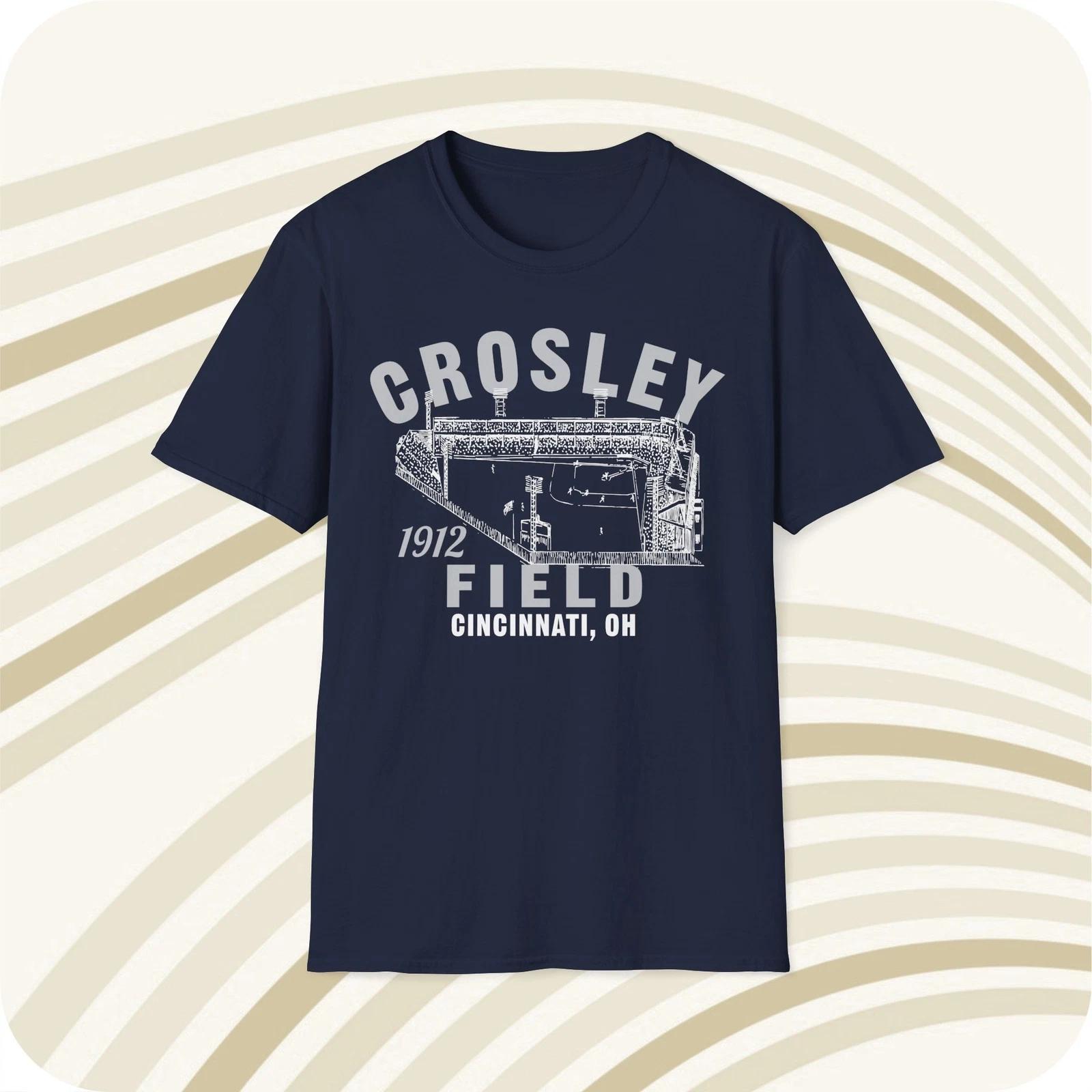 Crosley Field 1912 Classic Cut Baseball T shirt - Cincinnati Reds 2XL