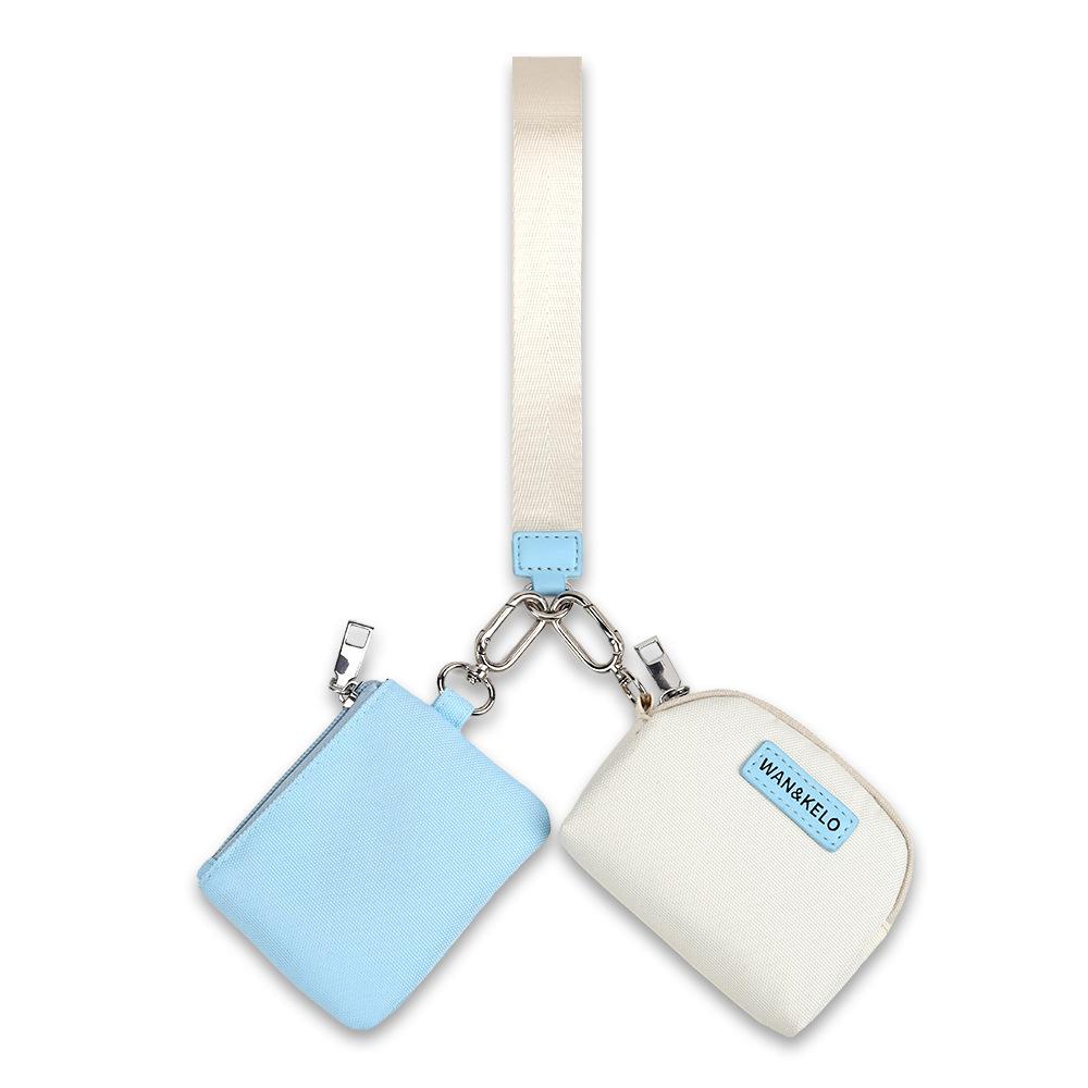 This Handbag Features A Simple Color-block Design, A Small Wrist Bag with A High-end Feel, A Women's Bag, and A Coin Purse