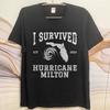 Plus Size summer For man tshirt I Survived Hurricane Milton Florida 2024 Oct Short Sleeve Street Wear Crew Neck tops