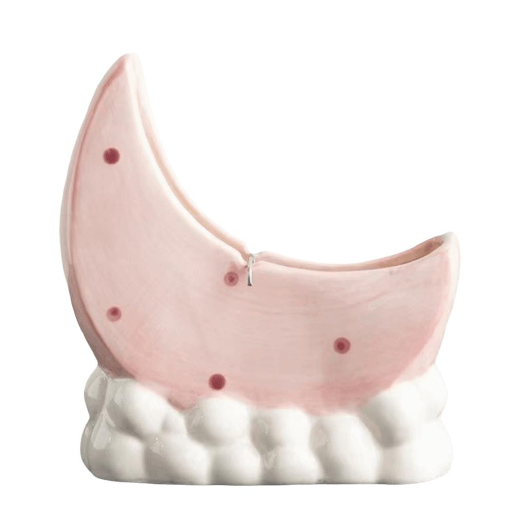 Light Luxury Mosquito Coil Rack Moon-Shaped Incense Holder Aromatherapy Burner  Home Decor розовый