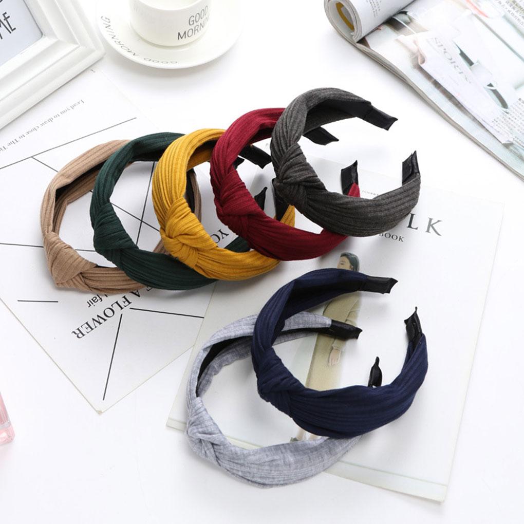 Fashion Women's Soft Headband Alice Band Top Knot Headbands Twist Hairband 1pcs