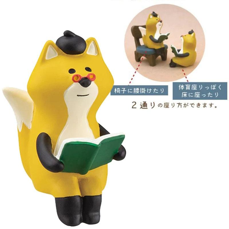 2025 Japan Zakka Cat Bookstore Scene Decoration Bookshelf Decoration Collectible Home Decor Resin Craft Toy Japan Ornaments