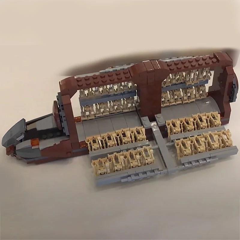 Buildmoc Space Wars Platoon Attack-Craft Space Battle Robots Building Blocks Transport Battleship Toys for Children Bricks Gifts