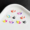 55 Pieces Of Resin Cartoon Swan Rhinestone Decoration Diy , Suitable For Nail Art And Valentine'S Day Jewelry Production A148