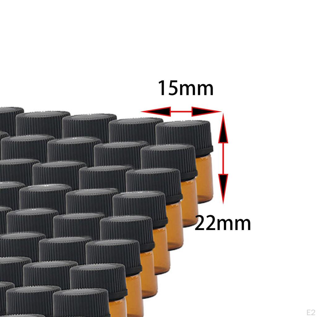 100 Stück Mini Glasflaschen Parfüm Reise nachfüllbar Geburtstagsgeschenke Größe Probe