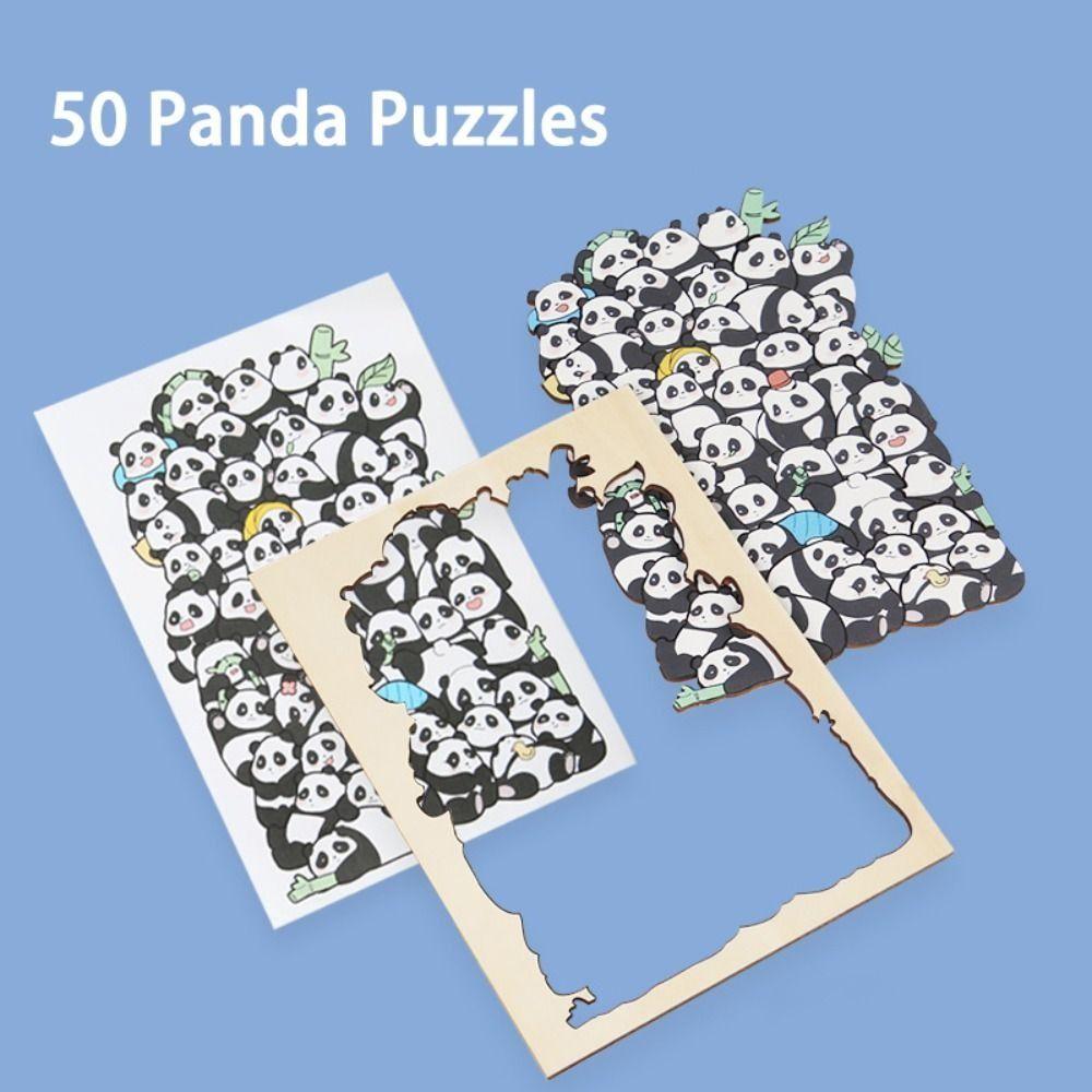 

Irregular Shaped Animal Jigsaw Puzzles Wooden Animal Shape Puzzles Kids Gifts panda