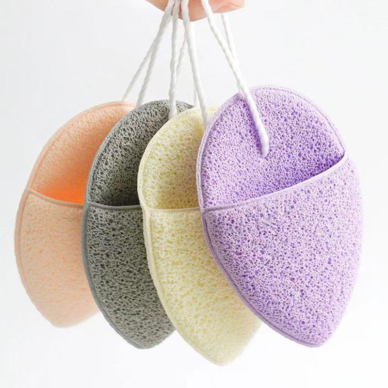 

Мягкий губчатый спонж для умывания, нежный к коже: Перчатка для снятия макияжа для отшелушивания и умывания лица