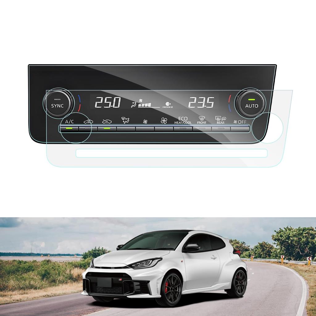 BIBIBO Toyota New GR Yaris 2024 Dedicated Air Conditioning Panel Protective Film GR Yaris Parts PET Film High Sensitivity Touch Scratch Resistant