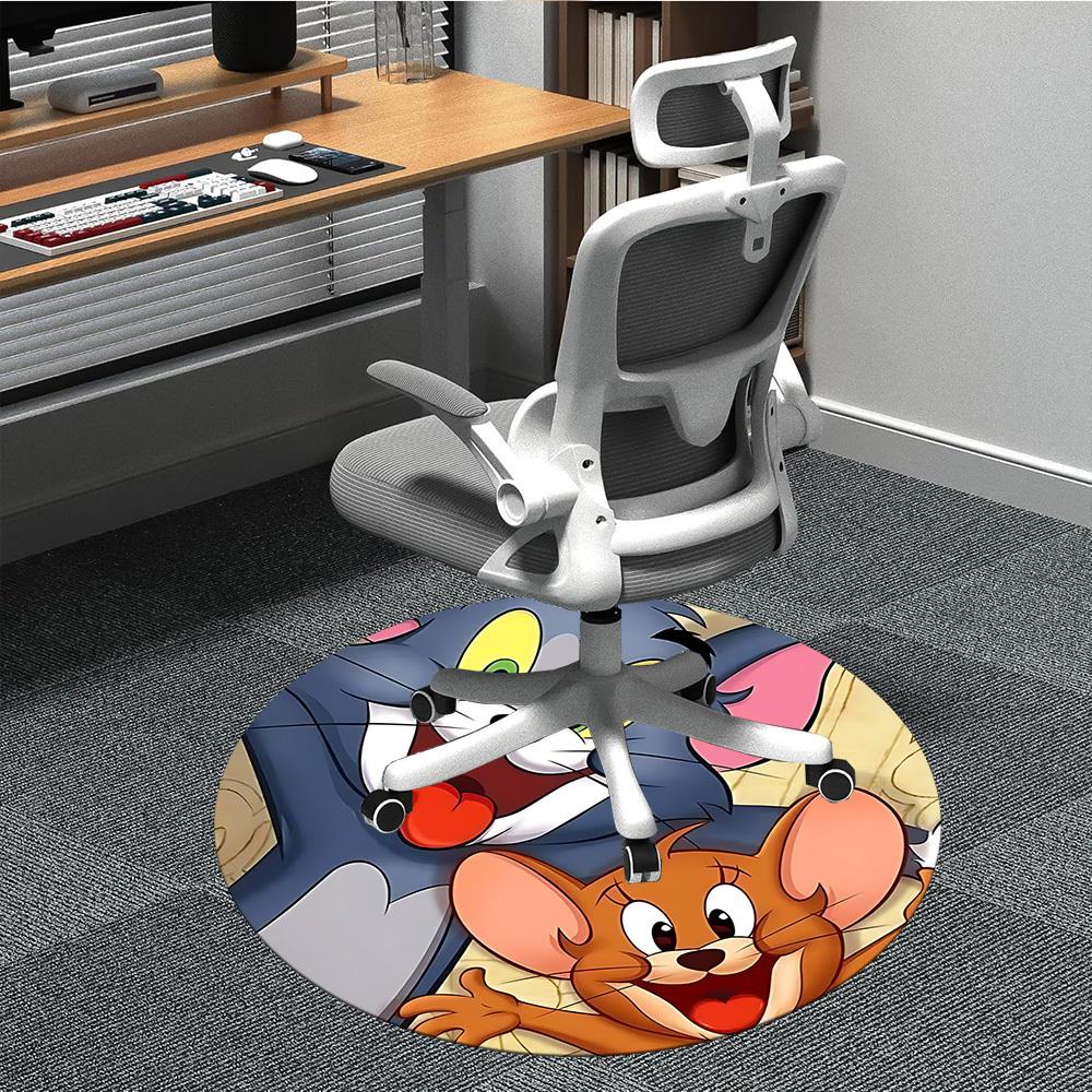 

1pc Tom, Jerry Chair Carpet for Office Non-Slip, Indoor Non-Slip Washable Carpet, Non-Shedding Mat For Officeyy251030104 80cm by 80cm