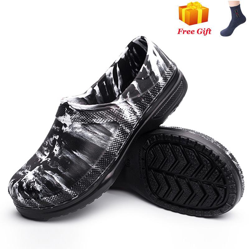

2024 Новые гостиничные кухонные сабо нескользящие водонепроницаемые маслостойкие рабочие туфли дышащие устойчивые кухонные поварские туфли больших размеров 38