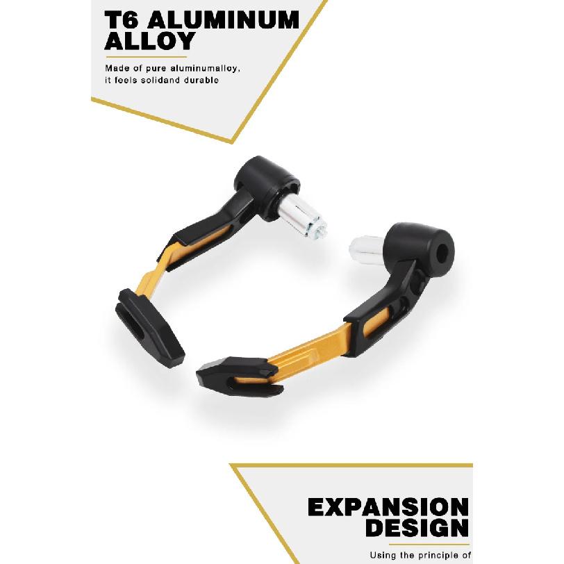 2PCS Handlebar Protectors Windproof Anti-Fall  Lever Guard with Aluminum Stiffener For Motorcycle Scooter Mountain E-Bike Brake