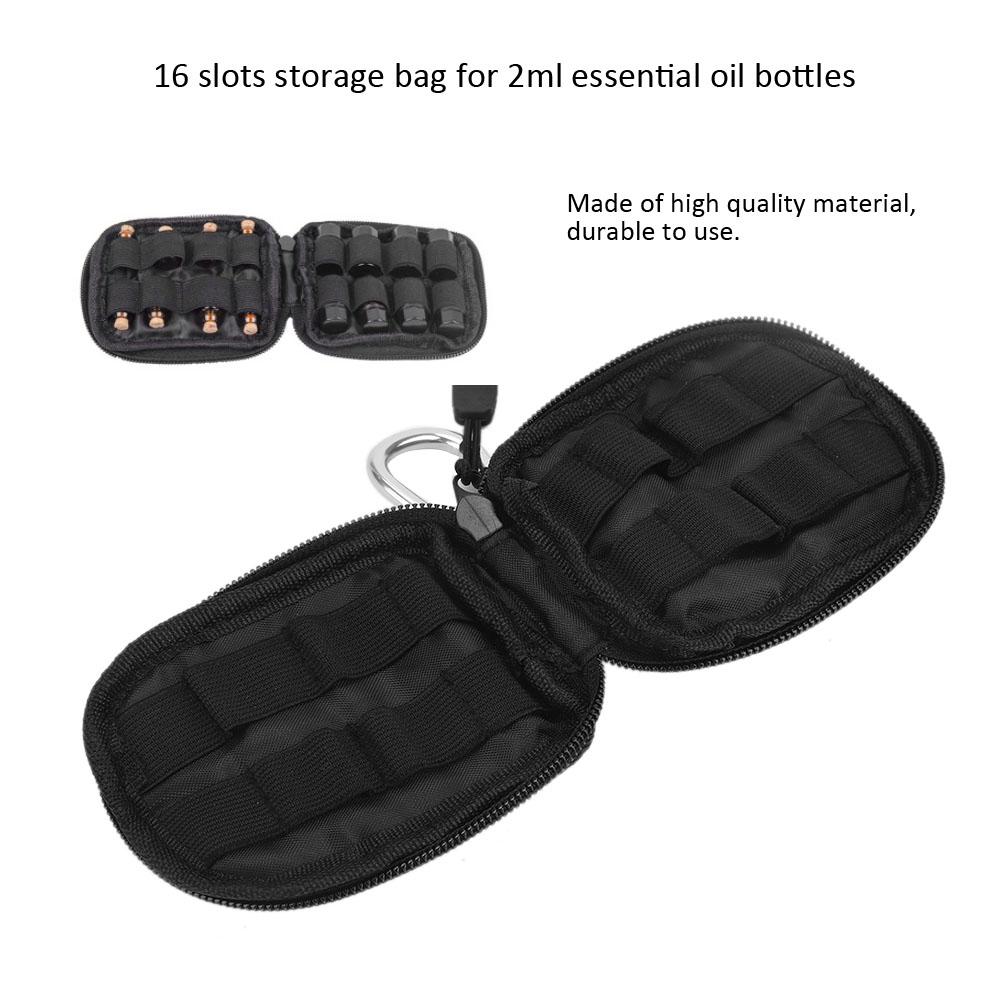 16 Slots Portable Neoprene Essential Oil Bottle Storage Bag Organizer Container