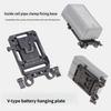 Quick Install Battery Clamp with V Type Design for 15mm Rails Easy Tool Less Mounting for Camera Accessory