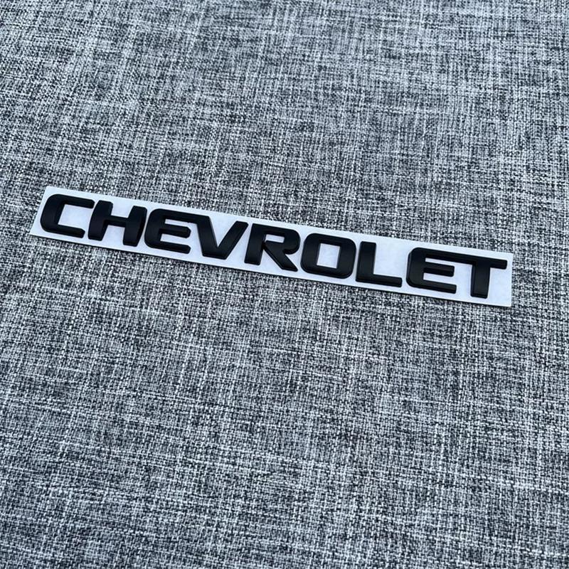 

19.7x1.8cm 1Pcs 3D Chevrolet ABS Car Rear Letter Rear Bumper Tail Door Trunk Sticker Car Rear Emblem Sticker Styling Accessories