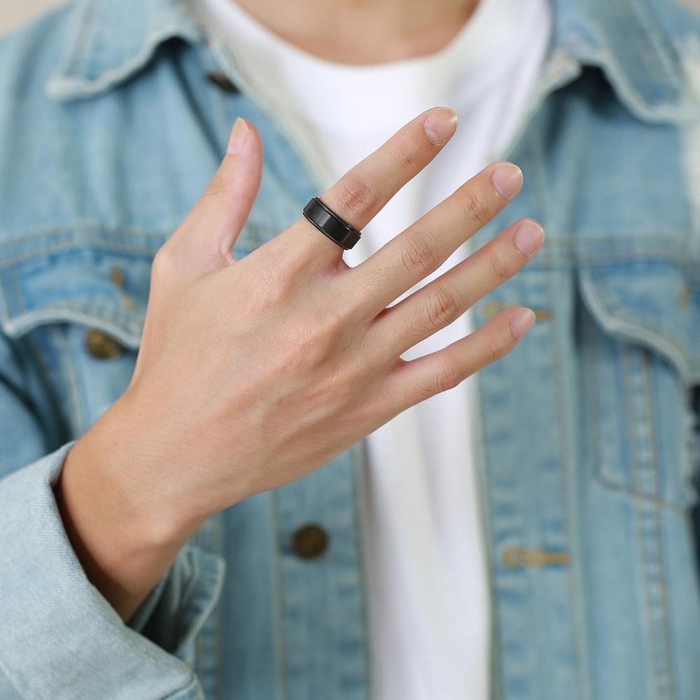 Wolframstahlring für Herren Minimalistisches Design Langlebiger Ehering Stilvolles Accessoire