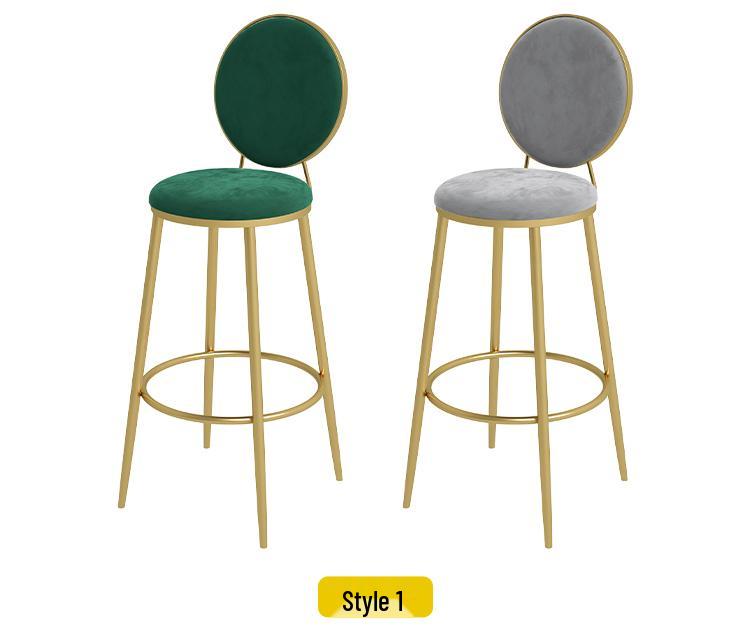9C Modern Rock Slab Bar Table and Chairs for Living Room, Balcony, Kitchen, or Dining - High-Legged, Long Design with Wine Cabinet Feature