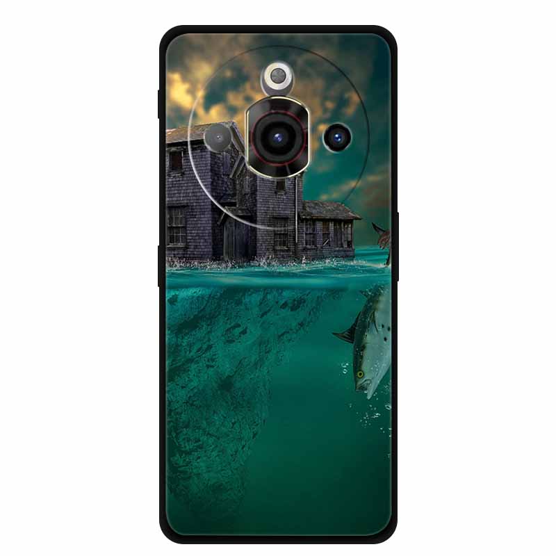 For NUBIA Focus Pro 5G Case Original Soft Silicone TPU Phone Cases Back Cover For NUBIAFocus Pro Fashion Planet Protective Coque