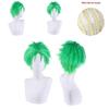One Piece Roroya Zoro Cosplay Wig Premium Synthetic Silk Fiber Heat Resistant Halloween Costume Prop