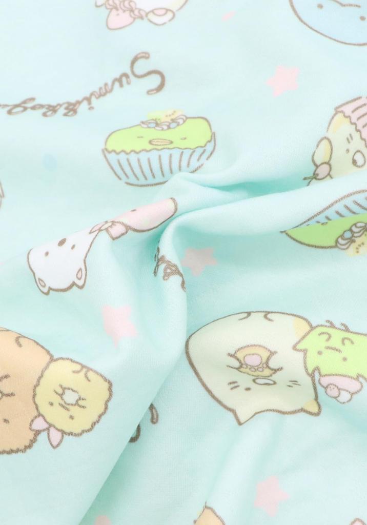 Kaituck Familie Sumikkogurashi Hemd Lange Größen und 150cm Kinder Schlafanzug, Ärmel, Gesteppt, Frühling/Herbst, 130cm, 140cm, (130cm, Grün)