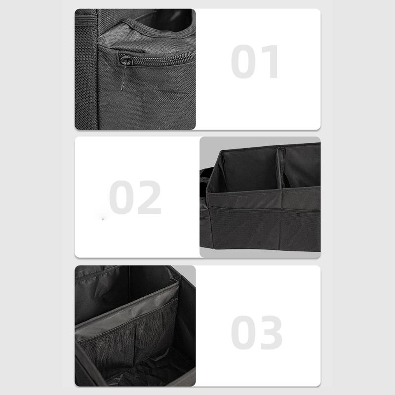 Multifunction Car Storage Bag Oxford Fabric Car Organizers Multiple Compartment for Easy Installation Removal in Any Vehicle