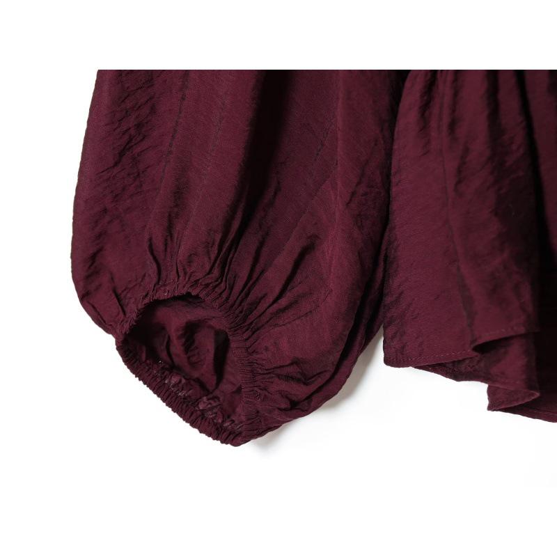European American Style Pleated Women's Shirt - Autumn/Winter 2025 New Arrival