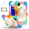 For Redmi Pad SE 8.7 mini 4G 2024 Heavy Duty Armor Case 360° Rotating 3-layer Protection Stand Cover With Shoulder Strap