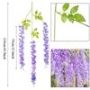 12Pcs Wisteria Flowers Ratta Extra Long Artificial Silk Flower Hanging On The Wedding Garden Outdoor  Party Home Garden Decorat